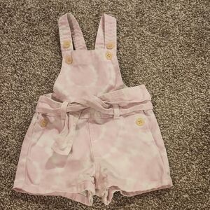 Pink Overalls with Belt